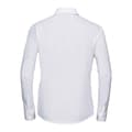 Miniatyrbilde 2 av 3: Russell Collection Womens/Ladies Plain Cotton Poplin Easy-Care Long-Sleeved Shirt