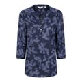 Miniatyrbillede 1 af 2: Mountain Warehouse Womens/Ladies Petra Floral 3/4 Sleeve Shirt
