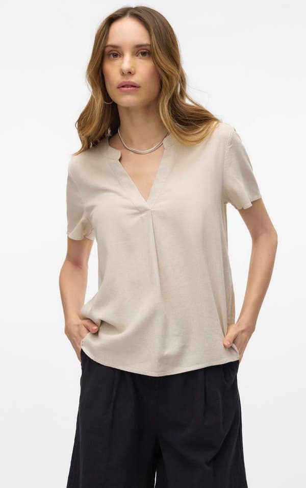 Vero Moda - vmMymilo SS V-neck Top