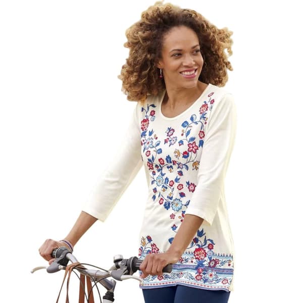 Atlas for Women Kvinnor/Damer blommig topp