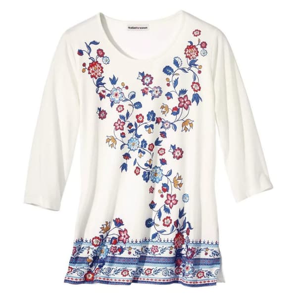 Atlas for Women Kvinnor/Damer blommig topp