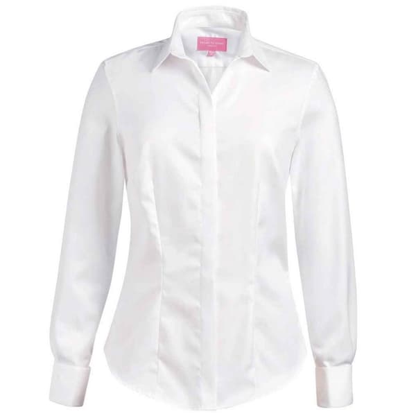 Brook Taverner Womens/Ladies Villeta Herringbone Long-Sleeved Shirt