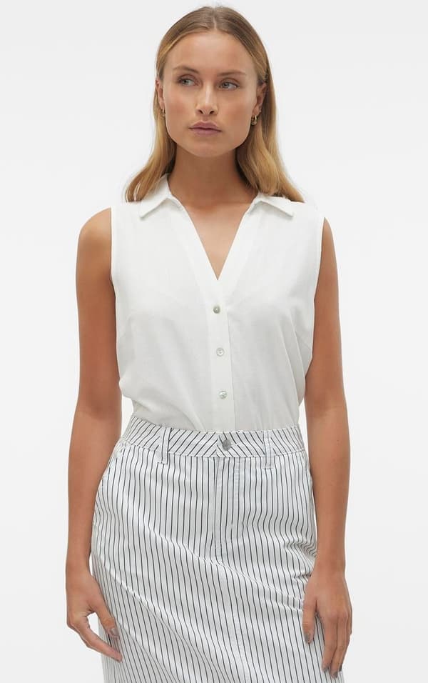 Vero Moda - vmMymilo SL V-neck Shirt