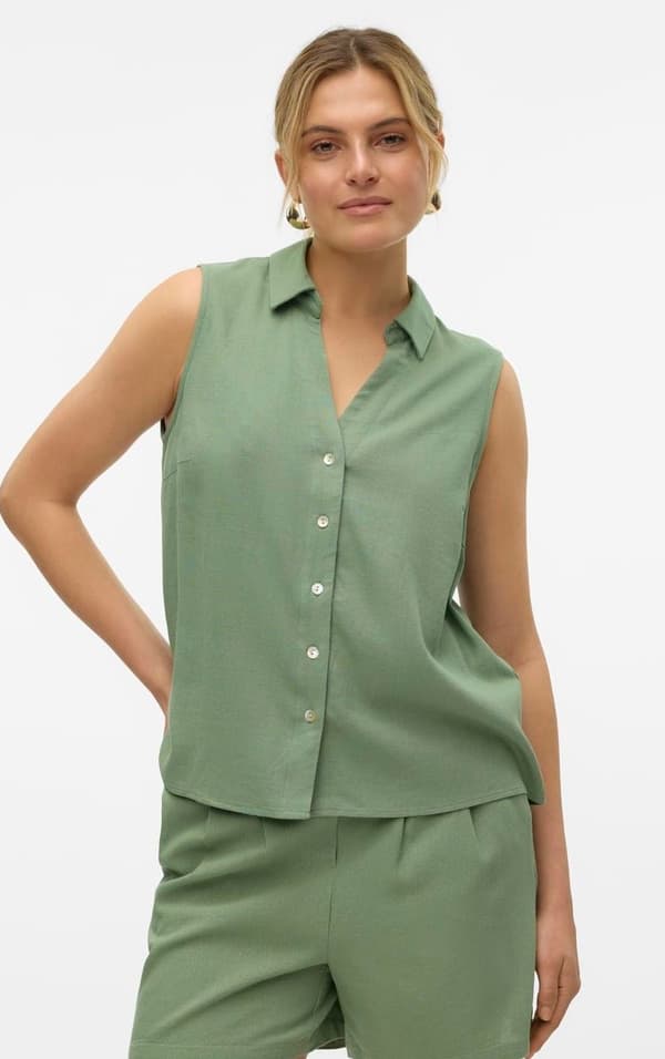 Vero Moda - vmMymilo SL V-neck Shirt