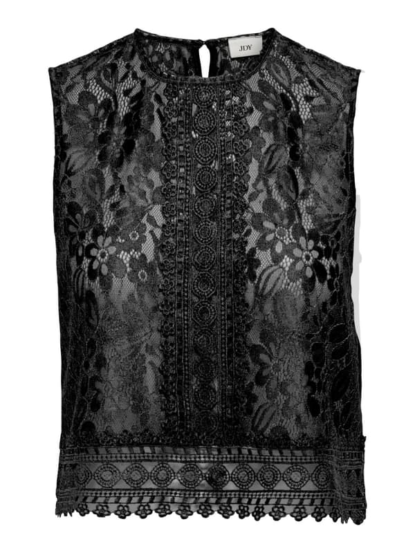 Jacqueline - jdyMalou SL Lace Top Svart L