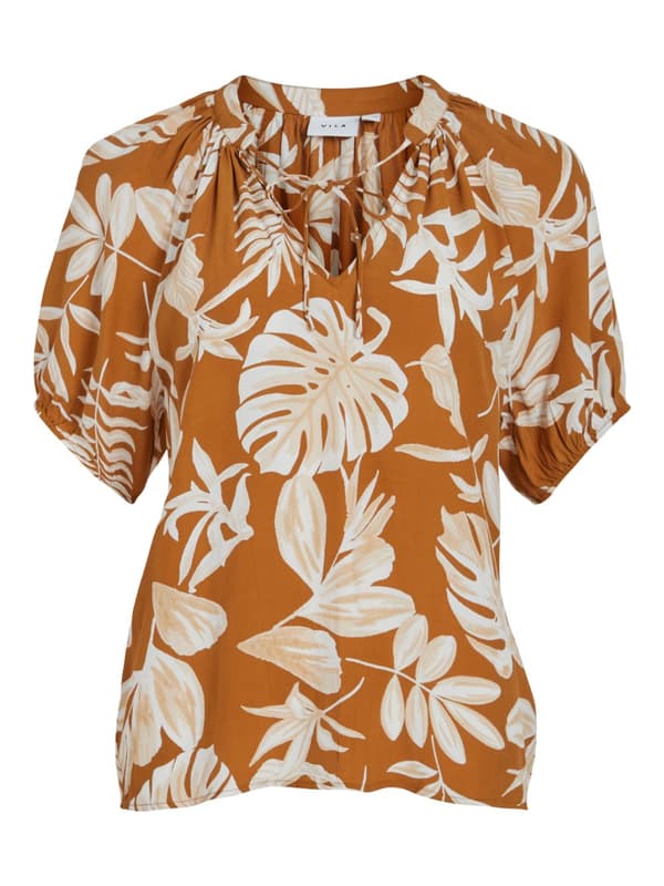 Vila - Vitantan Bri SS V-neck Top