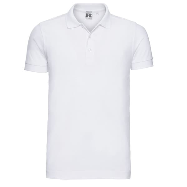 Russell Mens Pique Stretch Polo Shirt