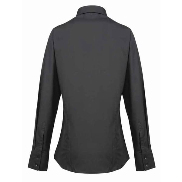 Premier Supreme Poplin Långärmad Formell Skjorta, Dam/Lady