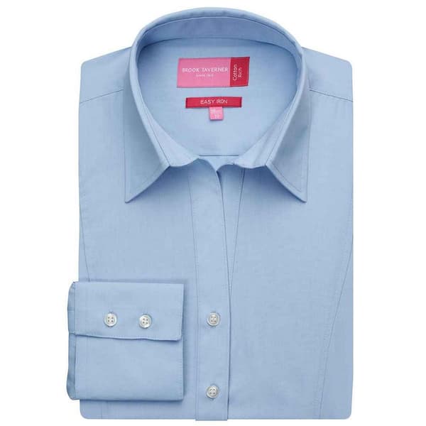 Brook Taverner Womens/Ladies Palena Poplin Long-Sleeved Formal Shirt