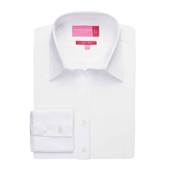 Brook Taverner Womens/Ladies Palena Poplin Long-Sleeved Formal Shirt