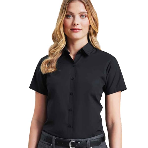 Premier Womens/Ladies Supreme Poplin Short-Sleeved Shirt