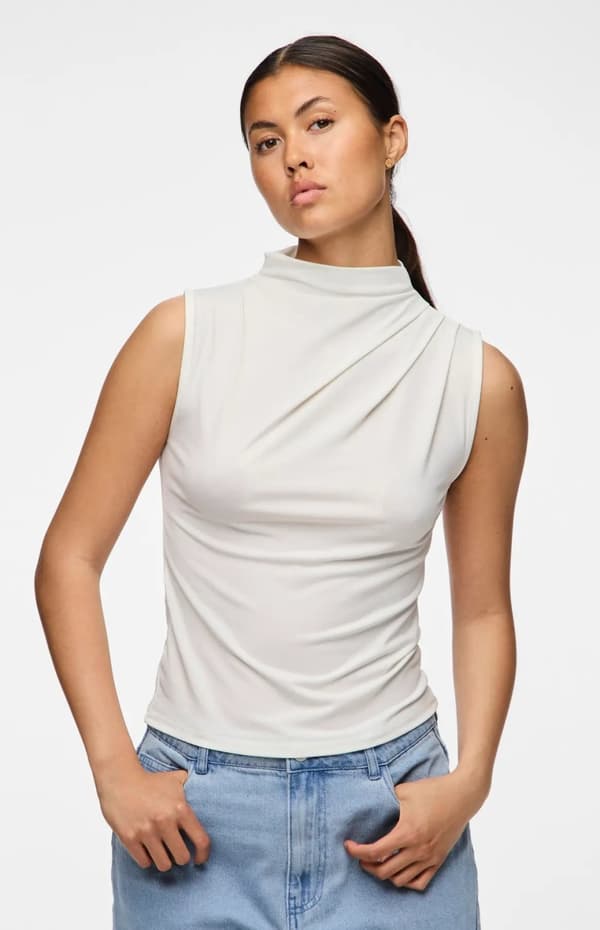 Pieces - pcMadison SL Draped Top