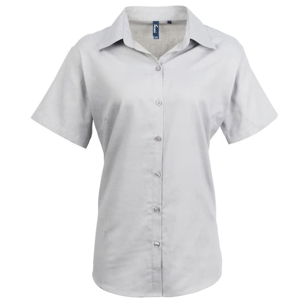Premier Kortärmad skjorta Signature Oxford, dam/dam