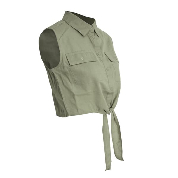 Brave Soul Womens/Ladies Elizabeth Tie Front Crop Shirt