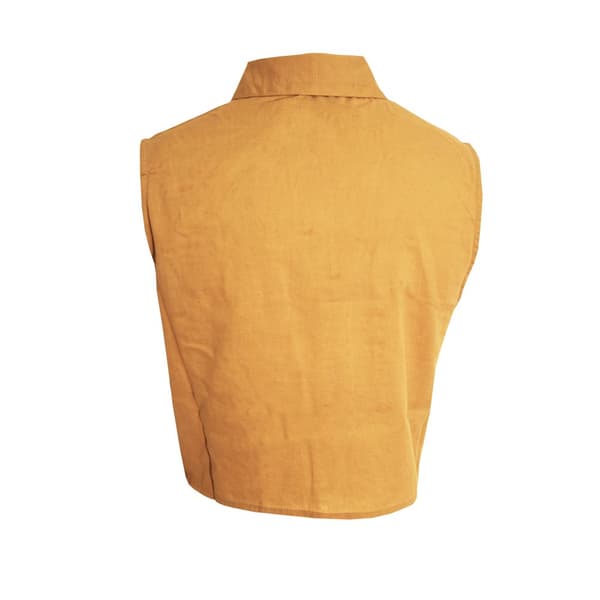 Brave Soul Dam/Ladies Elizabeth Crop Shirt med knytfront