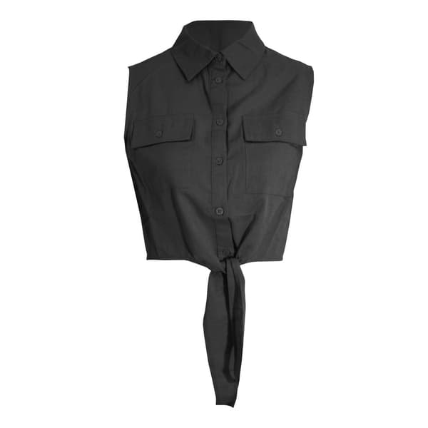 Brave Soul Womens/Ladies Elizabeth Tie Front Crop Shirt