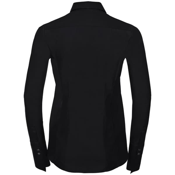 Russell Collection Ultimate Stretch långärmad formell skjorta för dam och dam