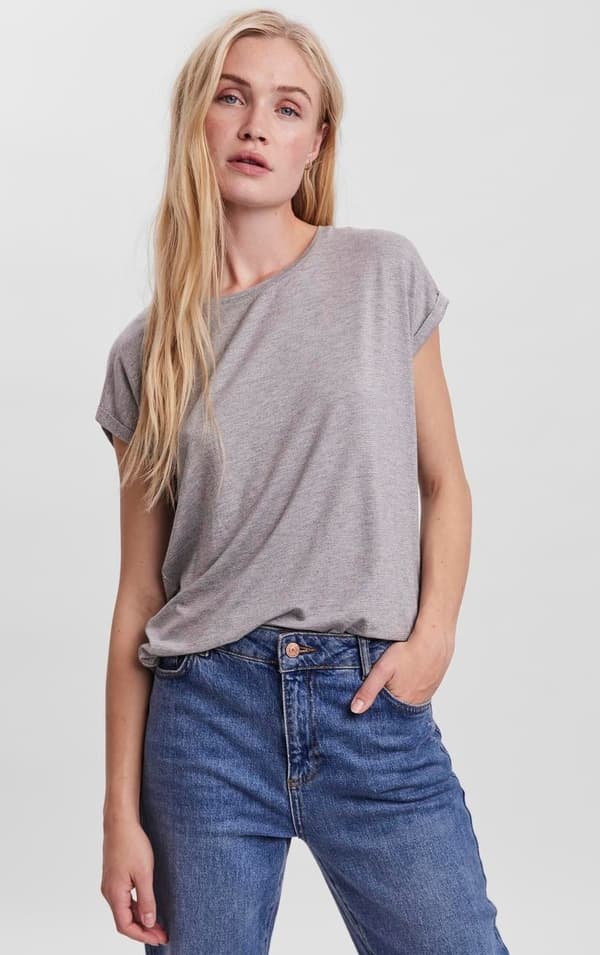 Vero Moda - vmLava Glitter SS Top Stripe