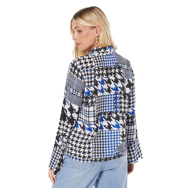 Principles Dam/Lady Dogtooth Petite skjorta med krage