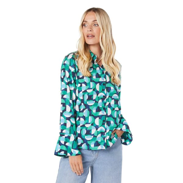Principles Womens/Ladies Geometric Open Petite Shirt