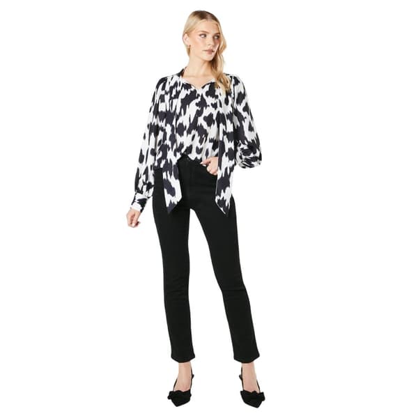 Principles Womens/Ladies Dalmatian Print Pussybow Blouse