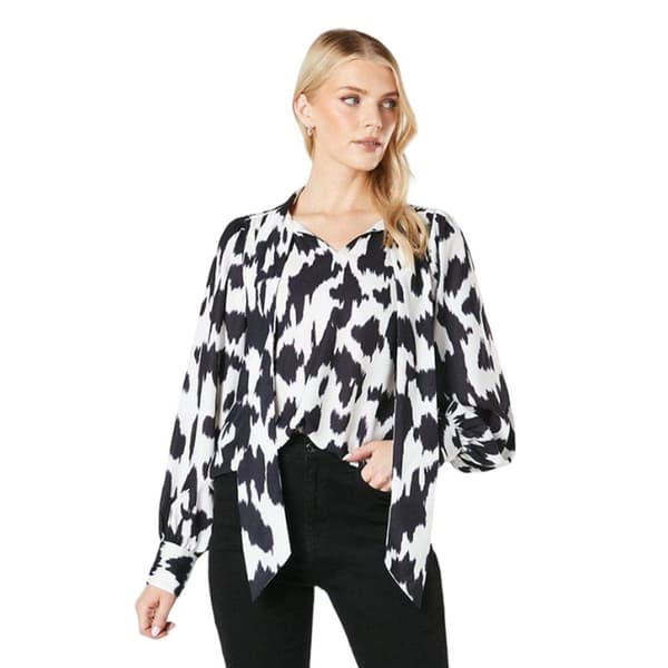 Principles Womens/Ladies Dalmatian Print Pussybow Blouse