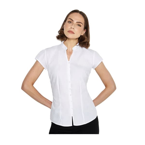 Kustom Kit Womens/Ladies Continental Capped Sleeved Blouse