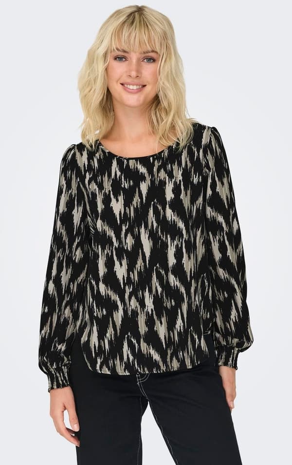 Only - onlElite LS Top Svart - Black Scarlett 36