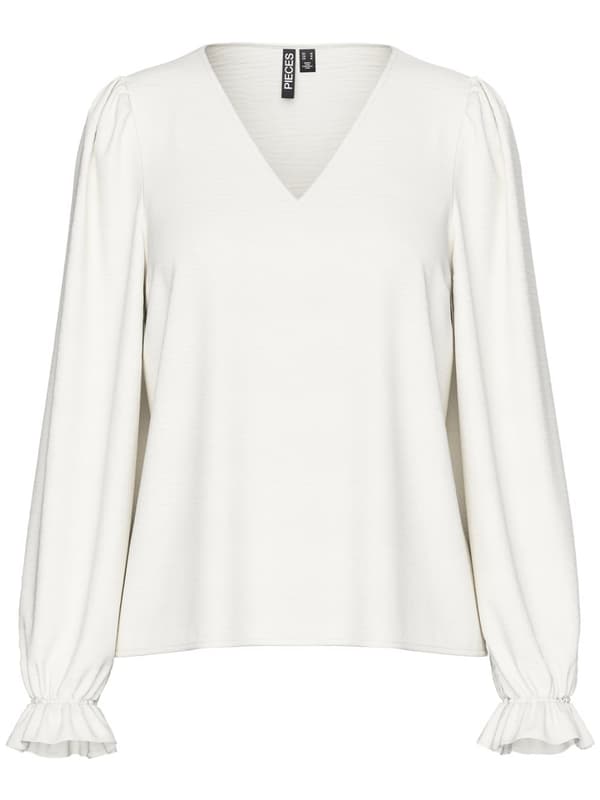 Pieces - pcTiffany LS V-neck Top