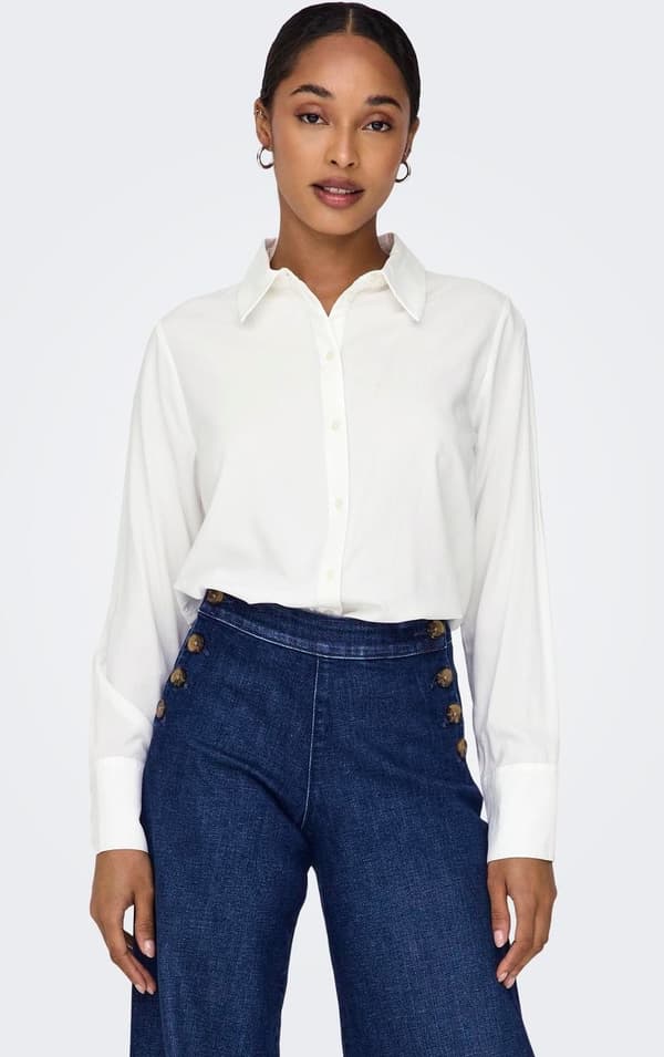 Only - onlBerit LS Shirt Offwhite M