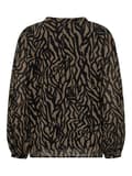 Miniatyrbild 2 av 2: Only - onlStar LS V-neck Top Graphic Structure Print