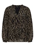 Miniatyrbild 1 av 2: Only - onlStar LS V-neck Top Graphic Structure Print