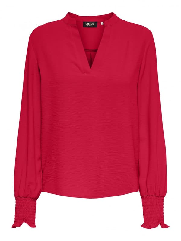 Only - onlMette V-neck LS Smock Top