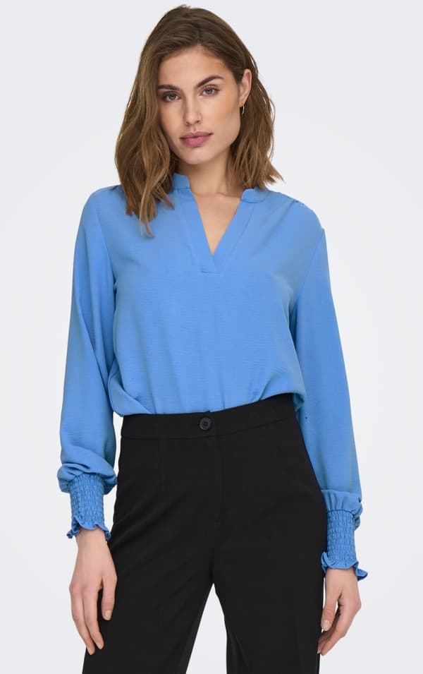 Only - onlMette V-neck LS Smock Top