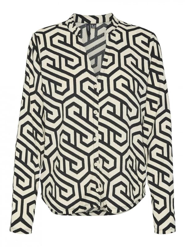 Vero Moda - vmMerve LS Shirt Beige XS