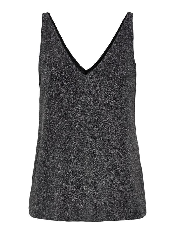Only - onlQueen SL V-neck Glitter Top