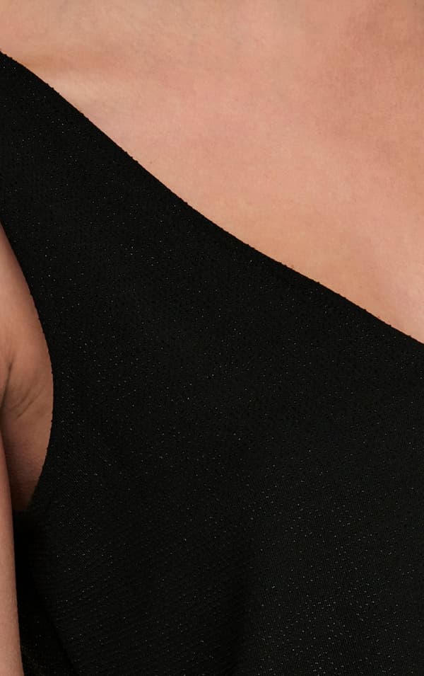 Only - onlQueen SL V-neck Glitter Top