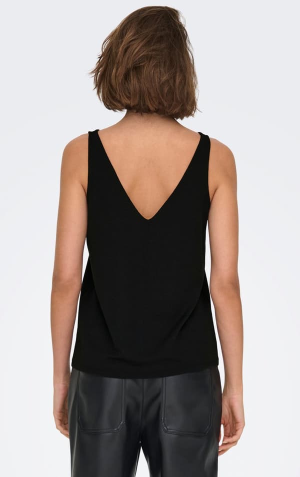 Only - onlQueen SL V-neck Glitter Top