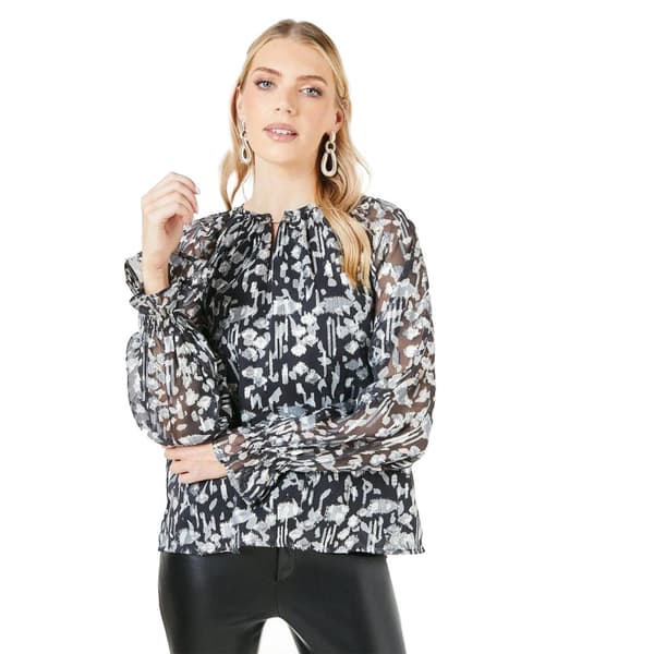 Principles Womens/Ladies Abstract Metallic Bar Detailed Blouse