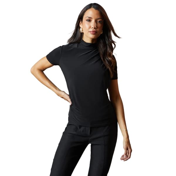 Principles Womens/Ladies Draped High-Neck Top Black 18 UK