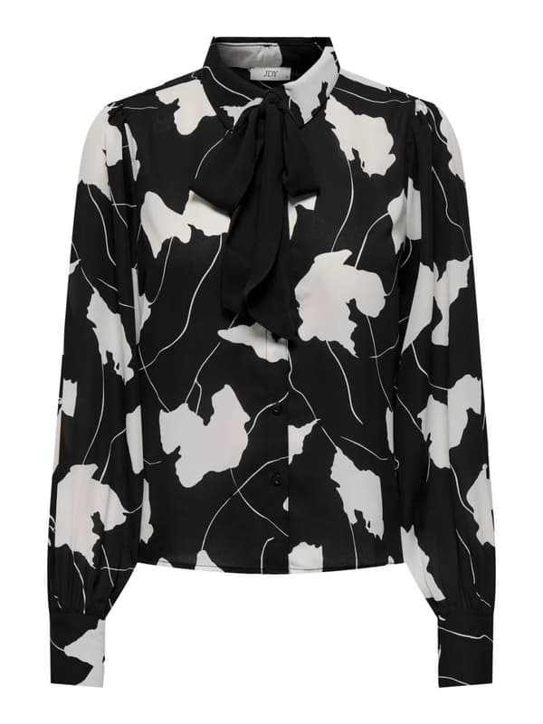 Jacqueline - jdyBase LS Bow Shirt Abstract Artwork Print