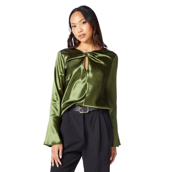Principles Womens/Ladies Satin Keyhole Top