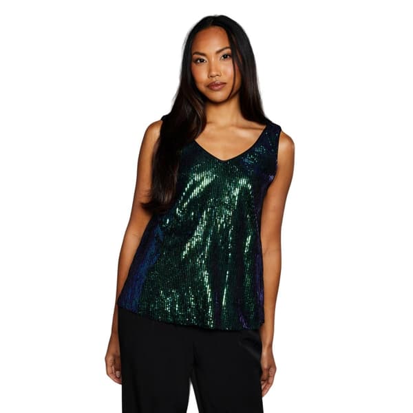 Principles Womens/Ladies Sequins V Neck Top