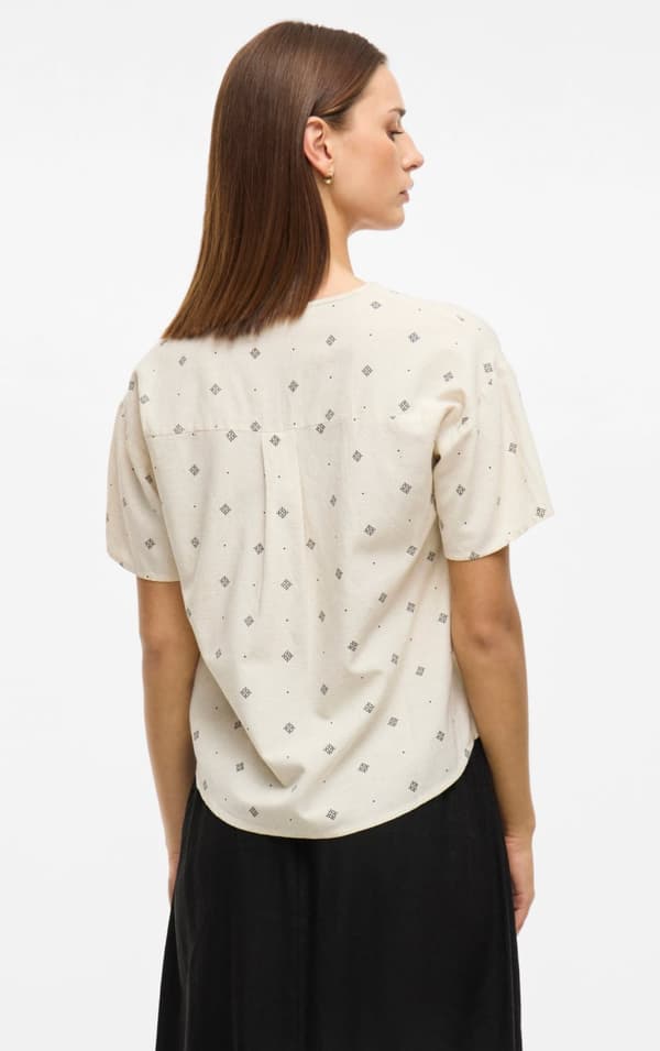 Vila - Viprisilla Print V-neck SS Top