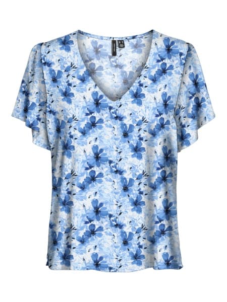 Vero Moda - vmEasy Joy V-neck SS Blouse Pam Print