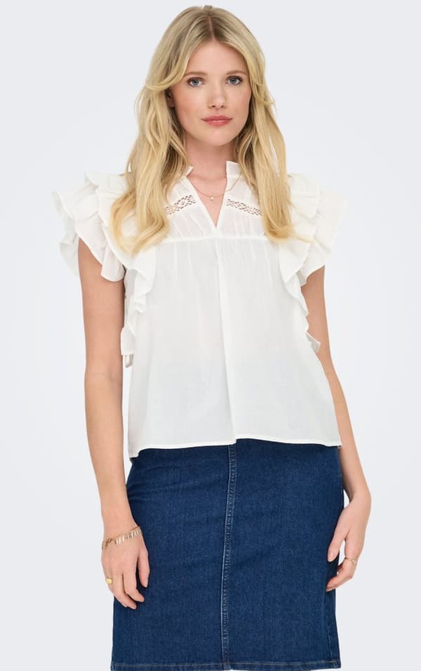 Only - onlSunny Capsl Frill Top
