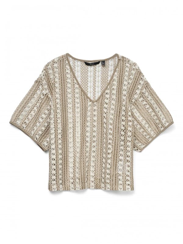 Vero Moda - vmOhio SS V-neck Oversize Top