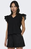 Miniatyrbild 1 av 4: Only - onlLou Emb SS Frill Top