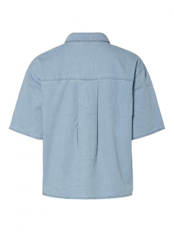 Pieces - pcTula SS Denim Shirt