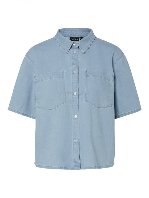 Pieces - pcTula SS Denim Shirt